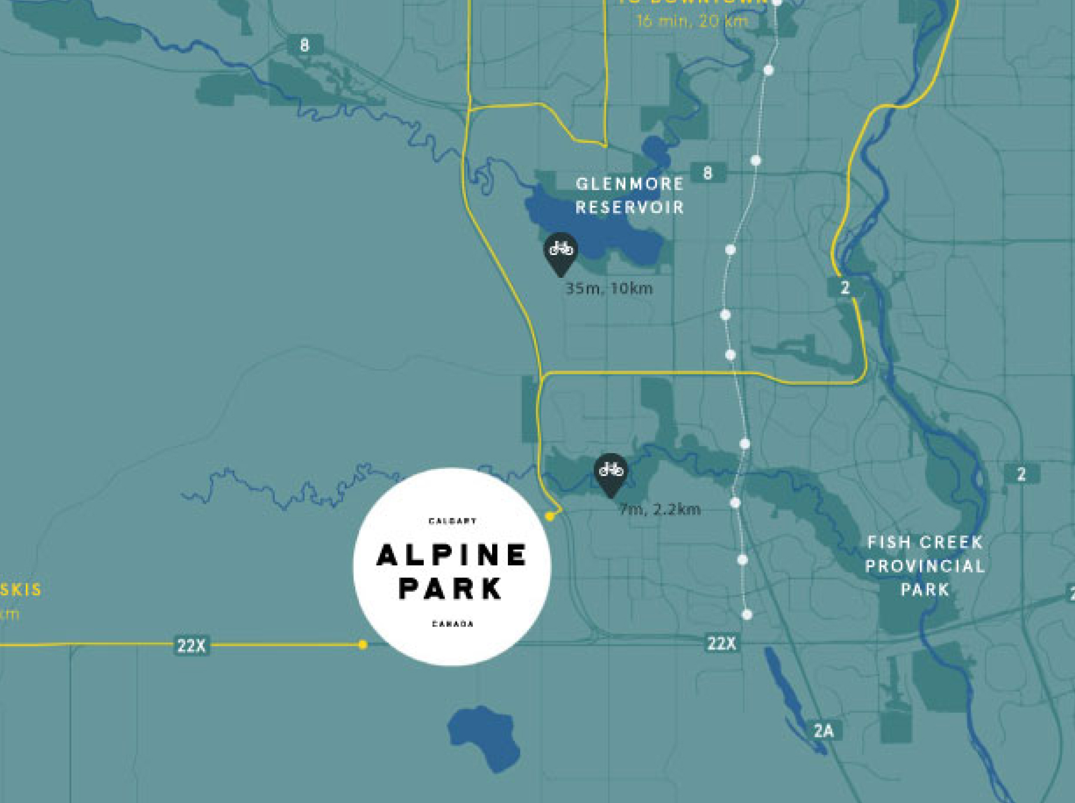 A map of alpine park